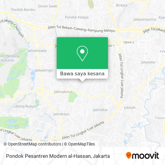 Peta Pondok Pesantren Modern al-Hassan