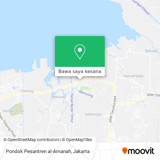 Peta Pondok Pesantren al-Amanah