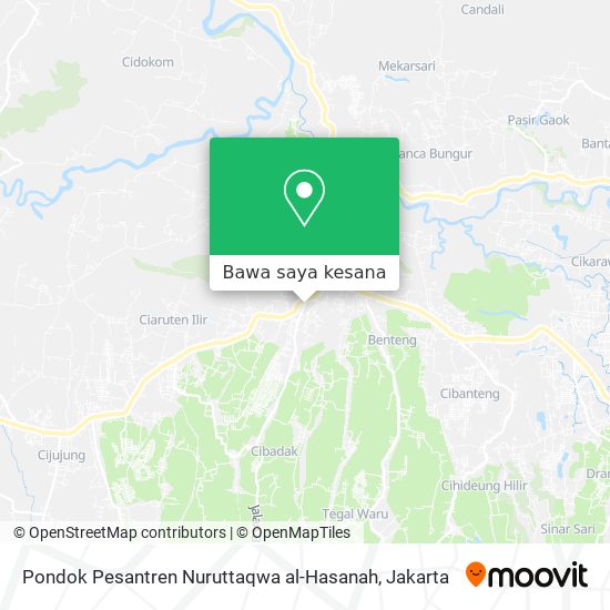 Peta Pondok Pesantren Nuruttaqwa al-Hasanah