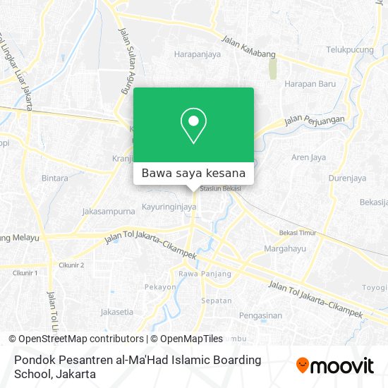 Peta Pondok Pesantren al-Ma'Had Islamic Boarding School