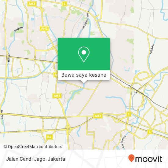 Peta Jalan Candi Jago, Bekasi Barat