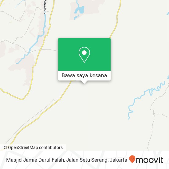 Peta Masjid Jamie Darul Falah, Jalan Setu Serang