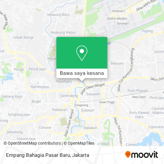 Peta Empang Bahagia Pasar Baru