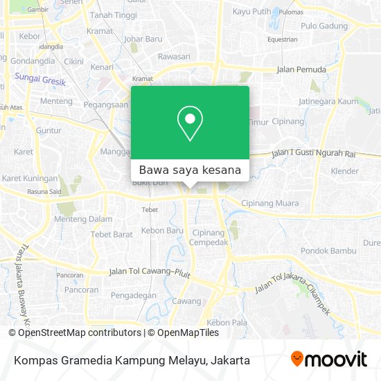 Peta Kompas Gramedia Kampung Melayu