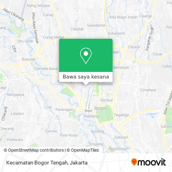 Peta Kecamatan Bogor Tengah