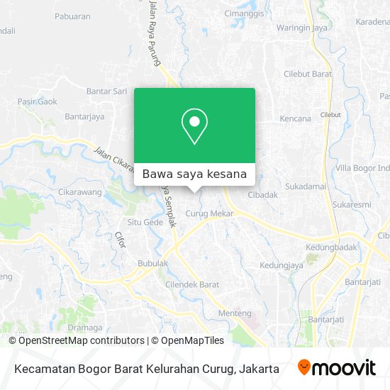 Peta Kecamatan Bogor Barat Kelurahan Curug