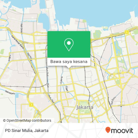 Peta PD Sinar Mulia, Jalan Gajah Mada