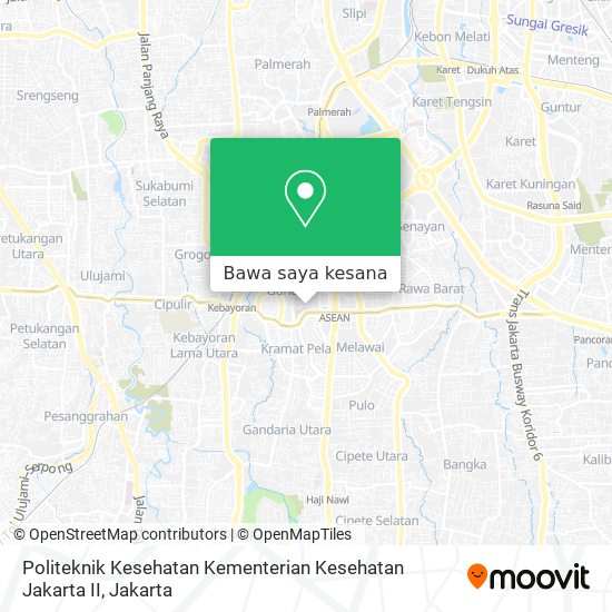 Peta Politeknik Kesehatan Kementerian Kesehatan Jakarta II
