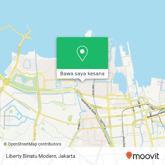 Peta Liberty Binatu Modern, Jalan Karang Sari 15 Penjaringan