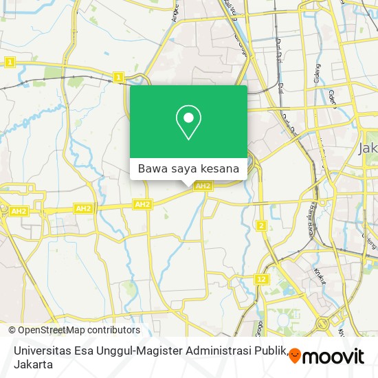 Peta Universitas Esa Unggul-Magister Administrasi Publik
