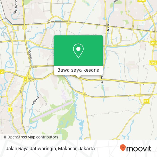 Peta Jalan Raya Jatiwaringin, Makasar