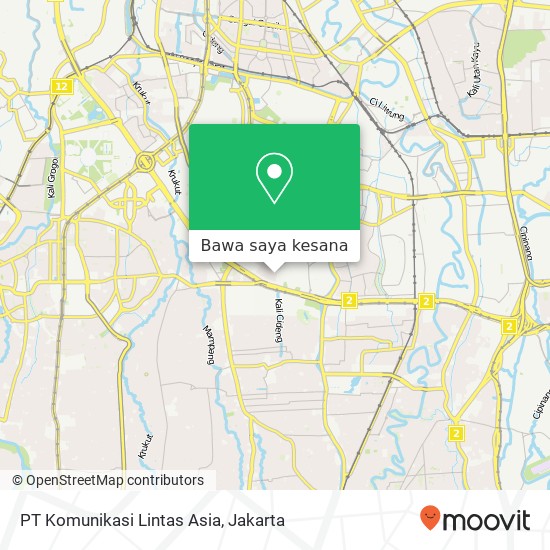 Peta PT Komunikasi Lintas Asia, Jalan Taman Patra Raya Setiabudi