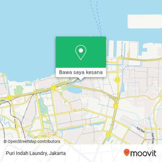 Peta Puri Indah Laundry, Jalan Warakas 1 Tanjung Priok