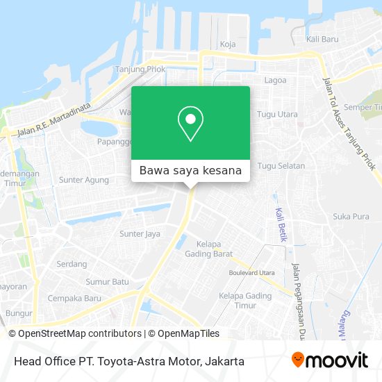Peta Head Office PT. Toyota-Astra Motor