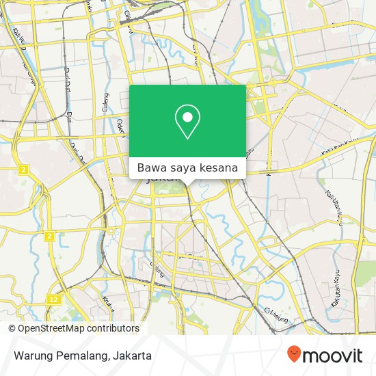 Peta Warung Pemalang, Jalan Medan Merdeka Timur