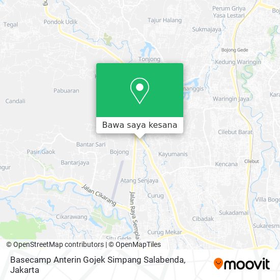 Peta Basecamp Anterin Gojek Simpang Salabenda