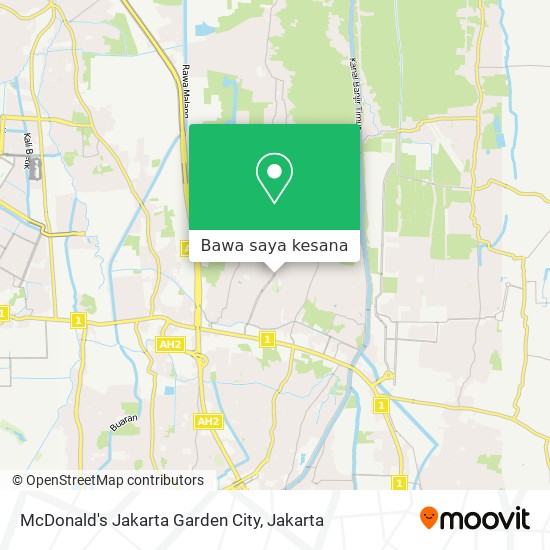 Peta McDonald's Jakarta Garden City