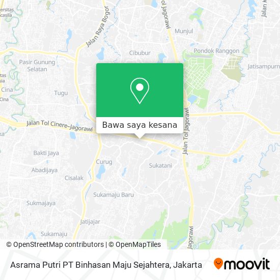Peta Asrama Putri PT Binhasan Maju Sejahtera