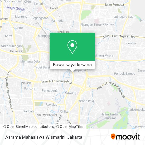 Peta Asrama Mahasiswa Wismarini