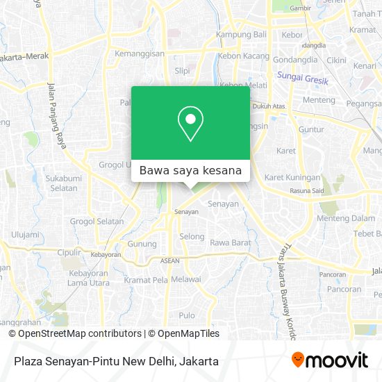 Peta Plaza Senayan-Pintu New Delhi