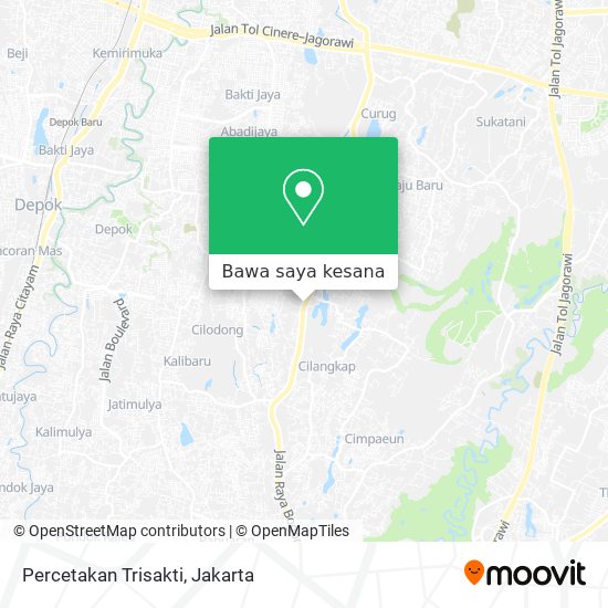 Peta Percetakan Trisakti