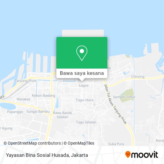 Peta Yayasan Bina Sosial Husada