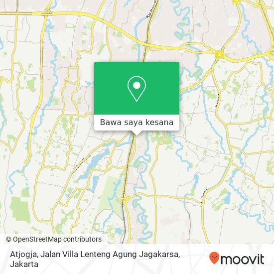 Peta Atjogja, Jalan Villa Lenteng Agung Jagakarsa