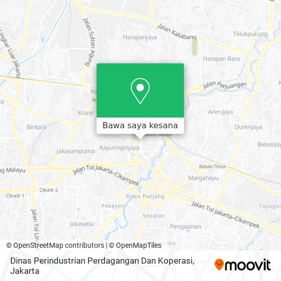 Peta Dinas Perindustrian Perdagangan Dan Koperasi