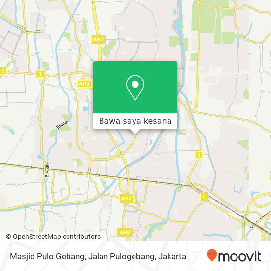 Peta Masjid Pulo Gebang, Jalan Pulogebang