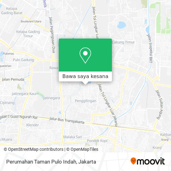 Peta Perumahan Taman Pulo Indah