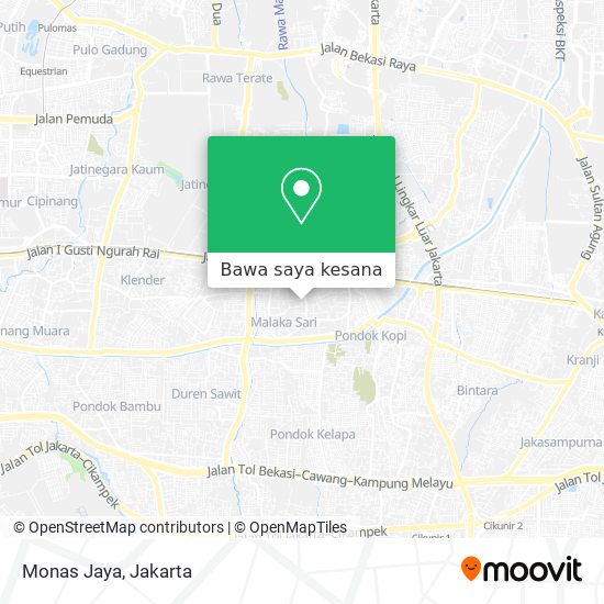 Peta Monas Jaya