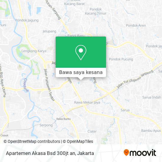 Peta Apartemen Akasa Bsd 300jt an