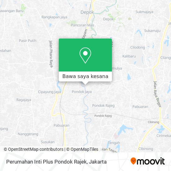 Peta Perumahan Inti Plus Pondok Rajek