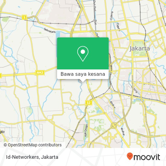 Peta Id-Networkers, Jalan Anggrek Rosliana 12A Palmerah