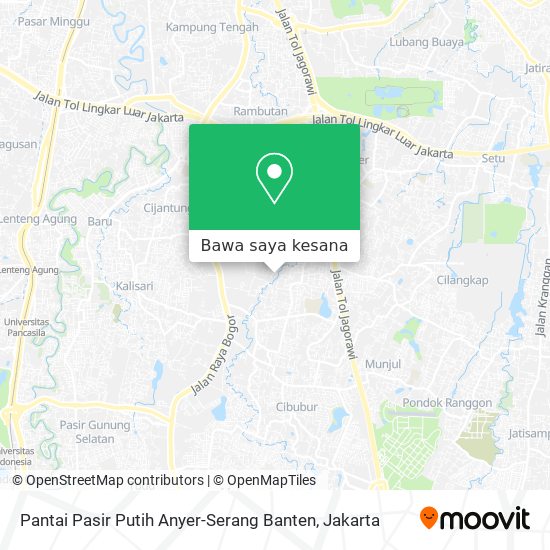 Peta Pantai Pasir Putih Anyer-Serang Banten