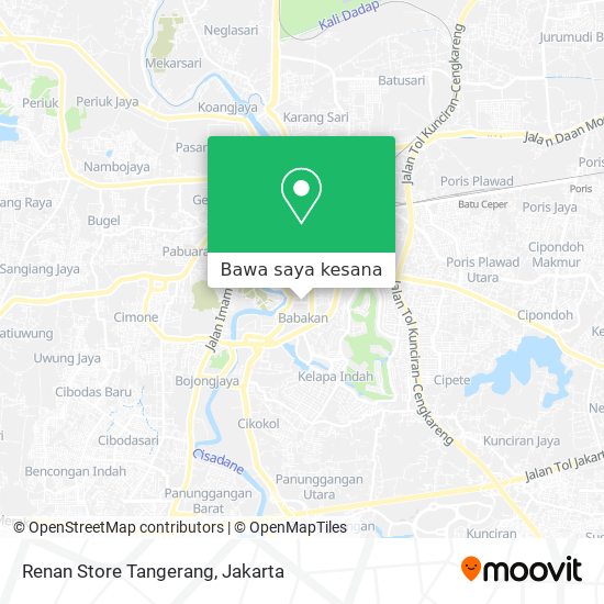 Peta Renan Store Tangerang