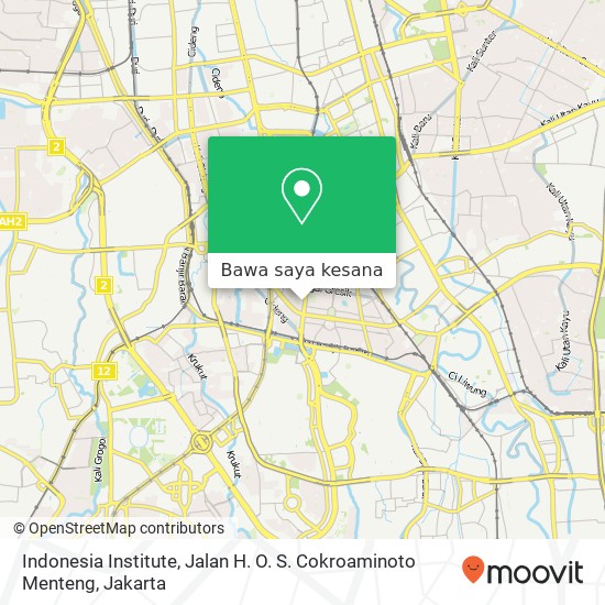 Peta Indonesia Institute, Jalan H. O. S. Cokroaminoto Menteng