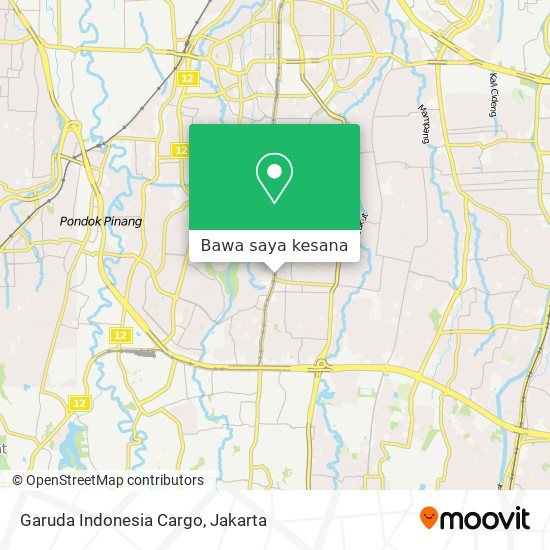Peta Garuda Indonesia Cargo