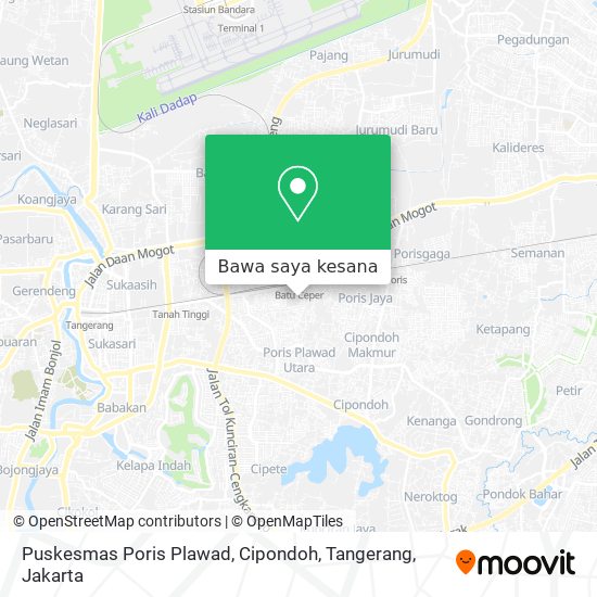 Peta Puskesmas Poris Plawad, Cipondoh, Tangerang