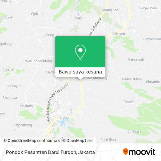 Peta Pondok Pesantren Darul Furqon