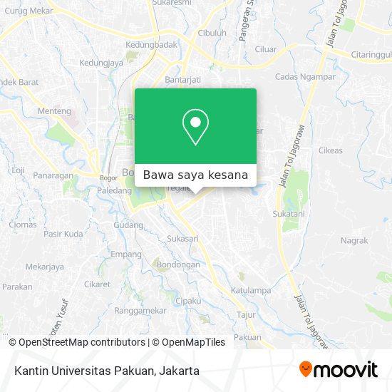 Peta Kantin Universitas Pakuan