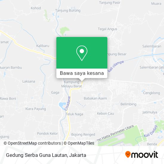 Peta Gedung Serba Guna Lautan