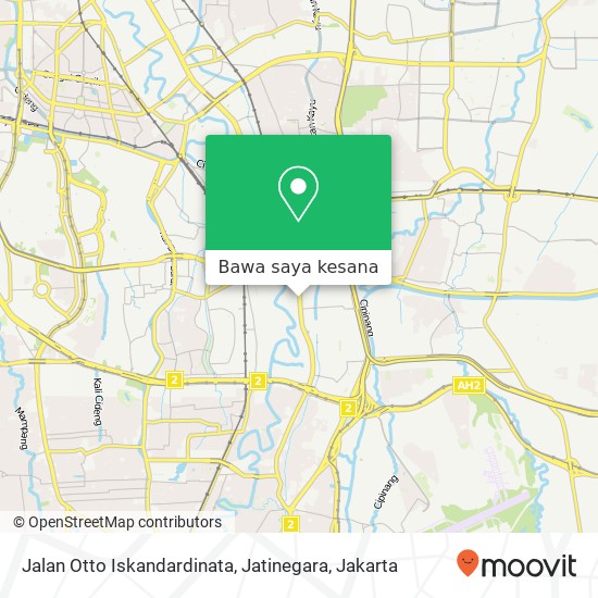 Peta Jalan Otto Iskandardinata, Jatinegara