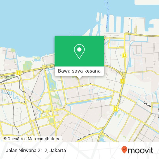 Peta Jalan Nirwana 21 2, Tanjung Priok