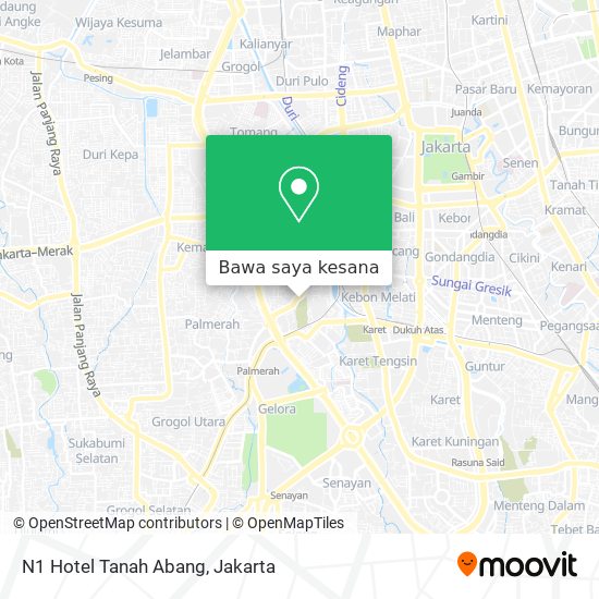 Peta N1 Hotel Tanah Abang