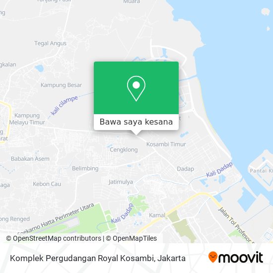 Peta Komplek Pergudangan Royal Kosambi