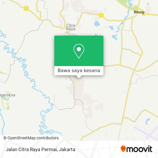 Peta Jalan Citra Raya Permai