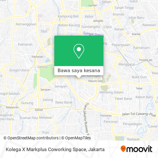 Peta Kolega X Markplus Coworking Space