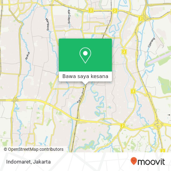 Peta Indomaret, Jalan Pasar Minggu Raya