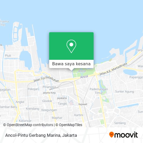 Peta Ancol-Pintu Gerbang Marina